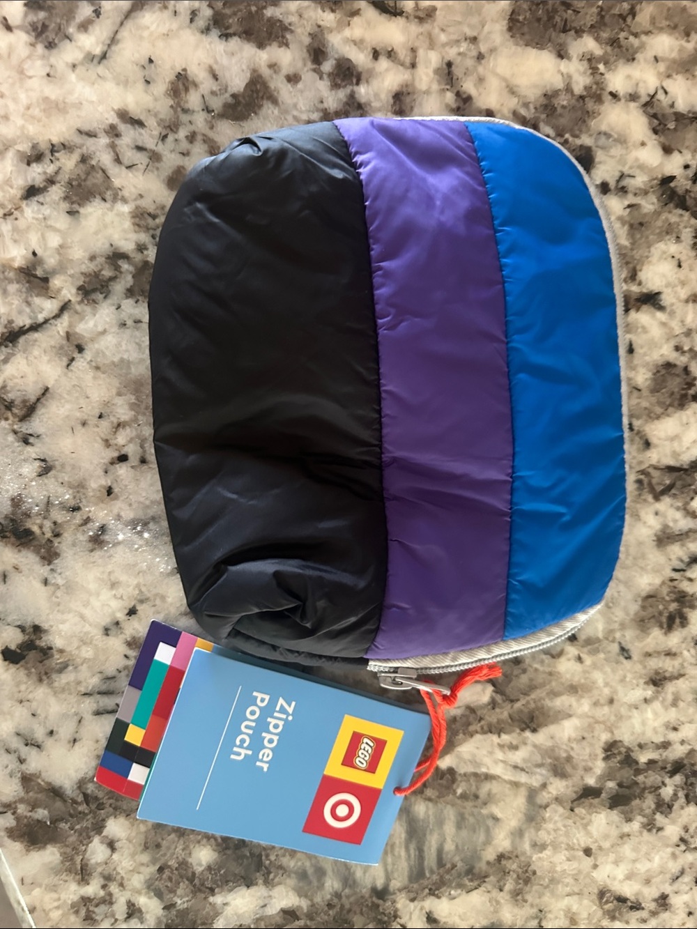 Target Kids Zipper Pouch in Black, Purple & Blue